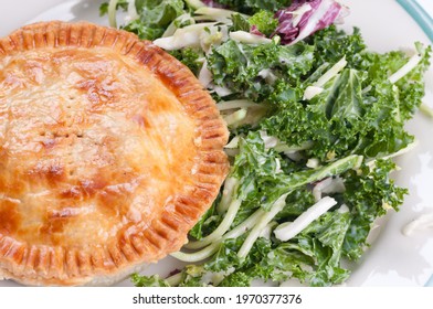 Kale Salad And Beef Pot Pie With Flaky Crust