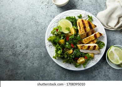 Kale Salad With Grilled Chicken