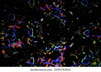 Kaleidoscope glass color blur wave abstract pattern. Blurred colorful light shining in dark. Colorful abstract disco party background with lights on black background
 - Powered by Shutterstock