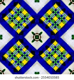 Kaleidoscopic abstract pattern background for textile and tile designs  - Powered by Shutterstock