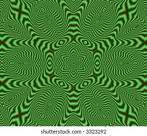 kaleidoscopic interference pattern of a laser beam reflected by a polymer film
