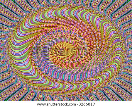 kaleidoscopic interference pattern of a laser beam reflected by a polymer film