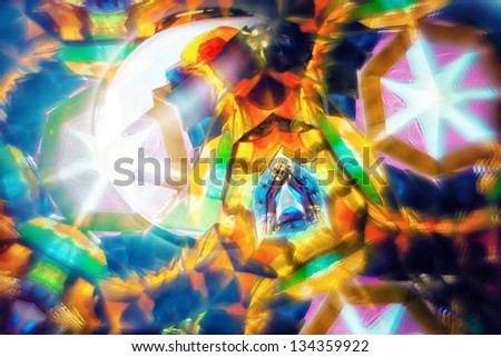 Kaleidoscopic pattern