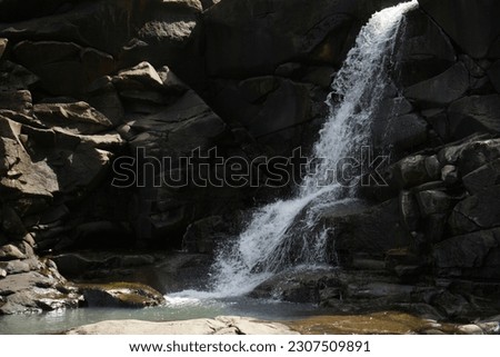 Kalinago Barana Aute, Bataka Trail ISULUKATI Waterfall Stock fotó © 
