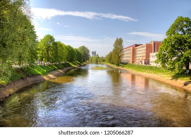 Kaliningrad region. City Gusev. River Pissa