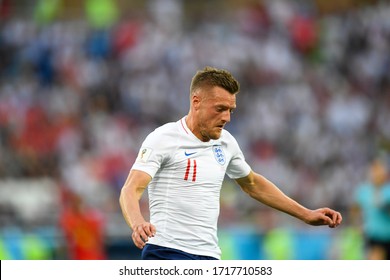 KALININGRAD, RUSSIA 28 June 2018 Jamie Vardy Of Belgium During The 2018 FIFA World Cup Russia Group G Match Between England And Belgium