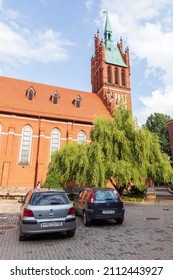 Kaliningrad, Russia - July 30, 2021: Kaliningrad Regional Philharmonic, Concert Hall Exterior, Kaliningrad