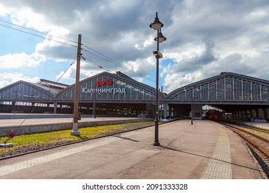 Kaliningrad, Russia, June 28, 2021. Platforms Of The Southern Railway Station