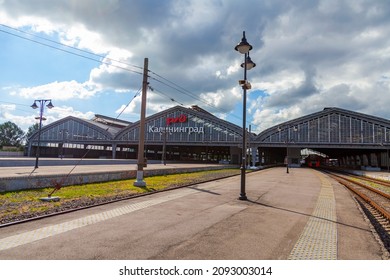 Kaliningrad, Russia, June 28, 2021. Platforms Of The Southern Railway Station
