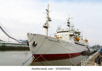 KALININGRAD, Russia-March 03, 2019:Museum Of The World Ocean. Research Vessel 