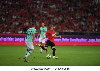 Kallang-singapore-20jul2019:Scott Mctominay #39 Player Of Manchester United In Action During Icc2019 Between Manchester United 1-0 Inter Milan At National Stadium,singapore