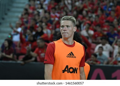 Kallang-singapore-20jul2019:Scott Mctominay #39 Player Of Manchester United In Action During Icc2019 Between Manchester United 1-0 Inter Milan At National Stadium,singapore