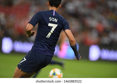 Kallang-singapore-21jul2019:Heung-Min Son #7 Player Of Tottenham Hotspur In Action During Icc2019 Between Juventus 2-3 Spur At National Stadium,singapore