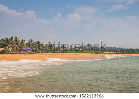 Kalutara beach in Western Province of Sri Lanka