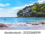 Kamala beach,Phuket,Thailand-May 11th 2024:Seaside luxury villas resort at Kamala beach