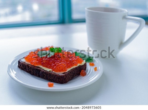 kamchatka salmon caviar (coho),\
red