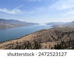 Kamloops Lake viewpoint, British Columbia. 