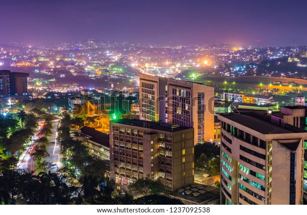 Kampala City By Night Stock Photo (edit Now) 1237092538