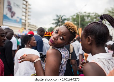 Kampala / Uganda - October 4, 2016: Ugandan People Having Fun During Celebration Of Kampala Festival