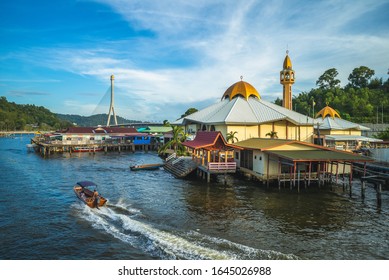 Kampong Ayer water village in Bandar Seri Begawan, Brunei