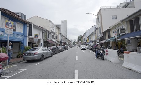 Kampong Glam, Singapore - July 08th 2019 : Street view at singapore