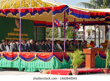 Kampong Thom, Cambodia. 09-01-2019. Prime Minister Hun Sen, Government Officials, And Members Of The Cambodian People’s Party Commemorate Jan 7th 1979, “Victory Over Genocide Day”