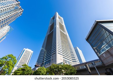 KANAGAWA, JAPAN - 3 October 2021：Yokohama Landmark Tower