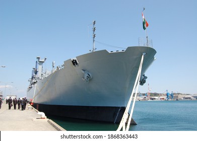Kanagawa, Japan - April 14, 2007:Indian Navy INS Jyoti (A58), Jyoti-class Replenishment oiler.