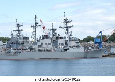 Kanagawa, Japan - May 02, 2013:United States Navy USS Fitzgerald (DDG-62), Arleigh Burke-class Destroyer.