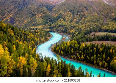 Kanas Lake In Autumn