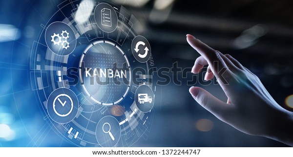 Kanban Work Flow Process Management System Stock Photo 1372244747 ...