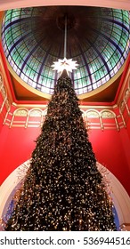 KANCHANA, SYDNEY, AUSTRALIA - DECEMBER 13, 2016: Photo Of Christmas Tree At Queen Victoria Building.