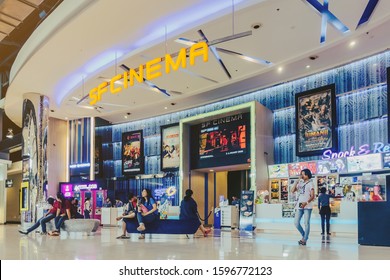 KANCHANABURI THAILAND - DECEMBER 14 : Unidentified People  Wait For The Time To See The Movie In Front Of SF Cinema On December 14,2019 At Robinson Department Store In Kanchanaburi, Thailand