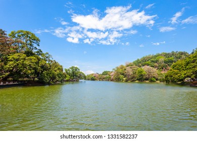 Kandy Lake in Kandy city, Sri Lanka