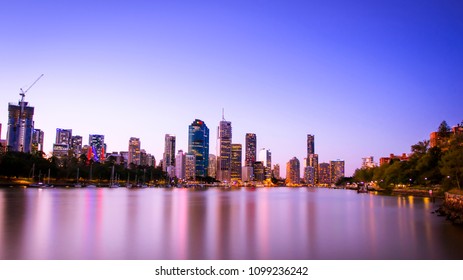 Kangaroo Point Cliffs Brisbane City Skyline