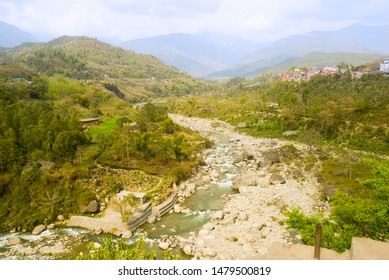 Kangra Valley And River At Baijnath, Kangra District, Himachal Pradesh, India,