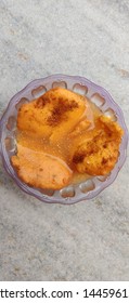 Kanji Vada A Gujarati Dish Served In Transparent Bowl. Kanji Vada A Famous Rajasthani Dish.