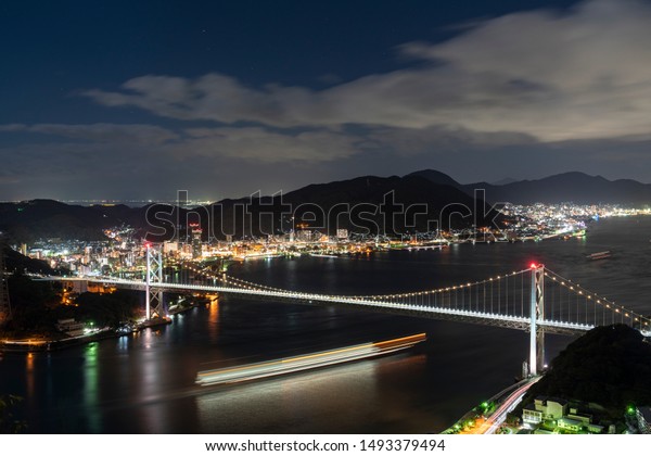 Kanmon Bridge Shimonoseki Islands Kyushu Honshu Stock Photo Edit Now