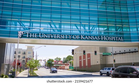 Kansas City, Kansas - May 22, 2022: The University Of Kansas Hospital