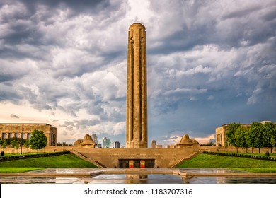 KANSAS CITY, MISSOURI - AUGUST 28, 2018: The National World War I Museum And Memorial In Kansas City.
