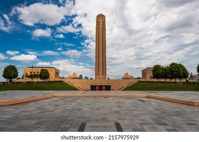 KANSAS CITY, MISSOURI - AUGUST 28, 2018: The National World War I Museum and Memorial in Kansas City.