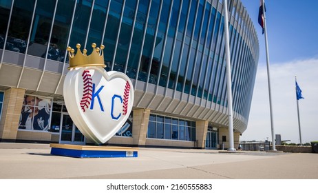 Kansas City, Missouri - May 23, 2022: Kansas City Royals' MLB Baseball Kauffman Stadium