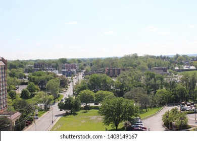 Kansas City, Missouri / USA - May 13 2019: Cityscape View Of Kansas City, MO Neighborhood