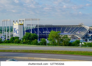 Kansas City, MO/ USA - June 2017: Kansas City Royals Stadium