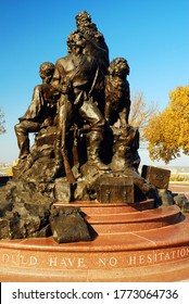 Kansas City, MO, USA November 2  The Corp Of Discovery Sculpture In Kansas City Honors The Lewis And Clark Expedition