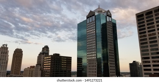 Kansas City Skyline At Sunset 