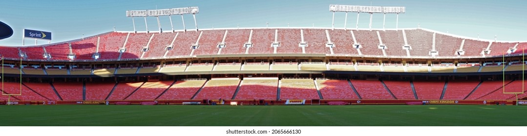 KANSAS CITY, UNITED STATES - Nov 11, 2015: A View Of Kansas City Chiefs NFM Stadium, USA