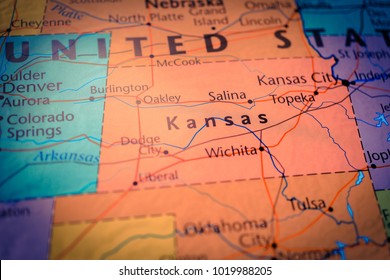 Kansas map background