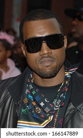 Kanye West, Wearing A Louis Vuitton Scarf, At MISSION IMPOSSIBLE III Premiere, Magic Johnson Theaters In Harlem, New York, NY, May 03, 2006