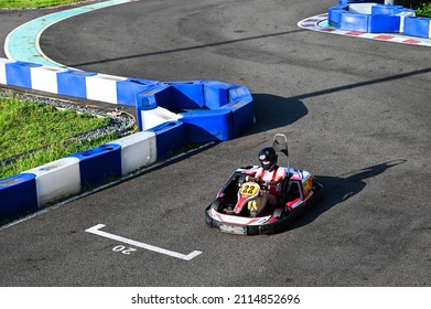 Kaohsiung, Taiwan - OCT 16, 2021: Mini Suzuka Circuit In Taroko Park.